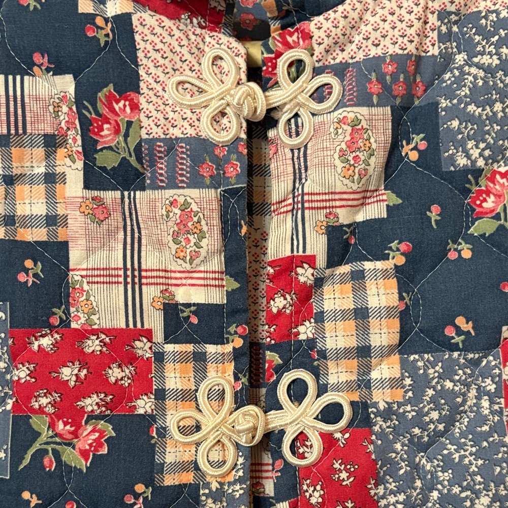 Unique Patchwork Sleeveless Vest - Multicolor - image 2